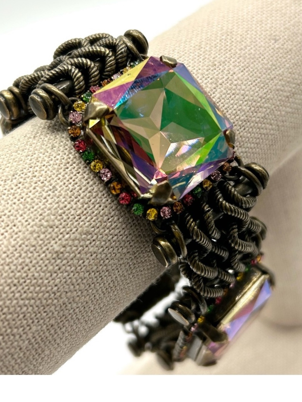 Sorrelli Crystal Multi-Color Link Bracelet